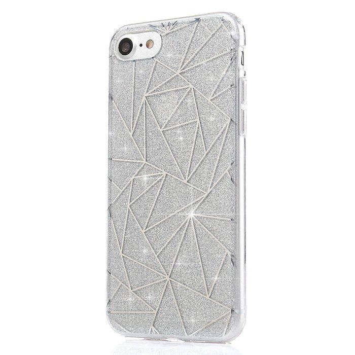 iPhone 7 Case,iPhone 7 Bling Glitter TPU Case,PHEZEN Geometric Pattern Shiny Sparkling Glitter Flexible Soft Rubber... N4