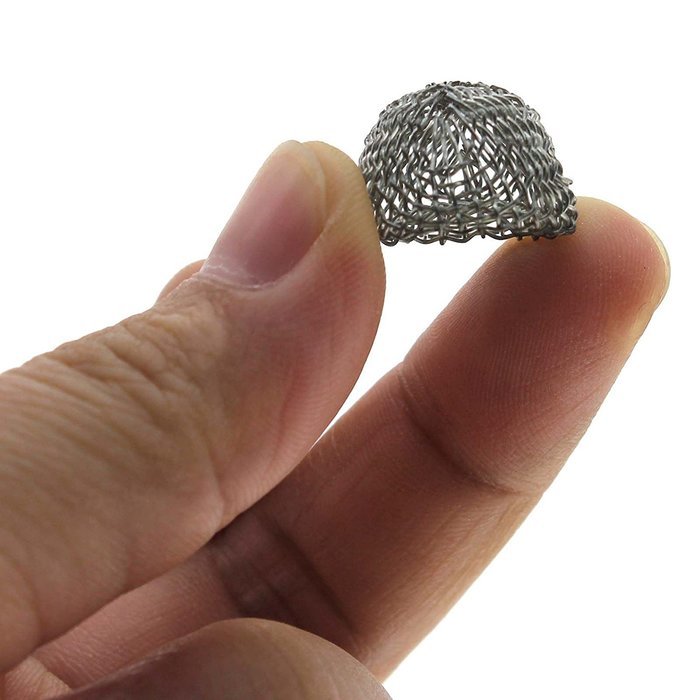 Huayang New 1pcs Silver Tobacco Smoking Pipe Metal Screen Percolator Leach Net Filter 15mm N4
