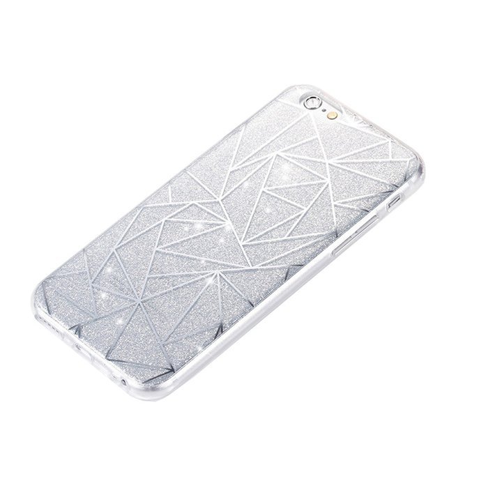 iPhone 7 Case,iPhone 7 Bling Glitter TPU Case,PHEZEN Geometric Pattern Shiny Sparkling Glitter Flexible Soft Rubber... N5