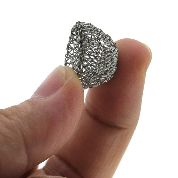 Huayang New 1pcs Silver Tobacco Smoking Pipe Metal Screen Percolator Leach Net Filter 15mm N5