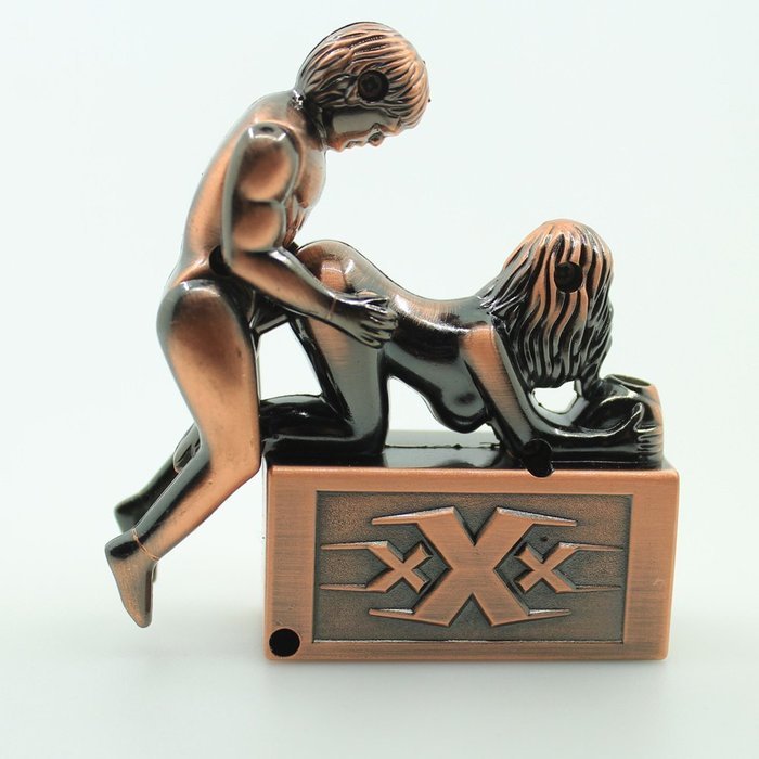 Creative Sexy Sex Women Men Couple Lover Windproof Refillable Cigarette Cigar Lighter Fire Starter with Sound... N5