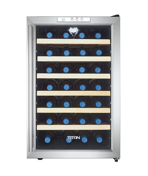28 Bottle Single Zone Freestanding Wine Refrigerator N3