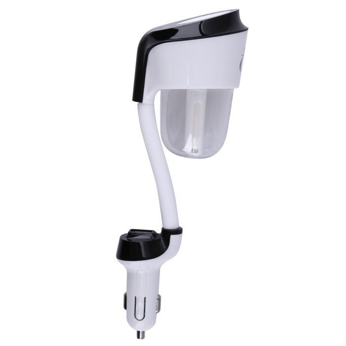 Alloet New Mini USB Car Charger Air Humidifier Diffuser Oil Aroma Mist Purifier (White) N4