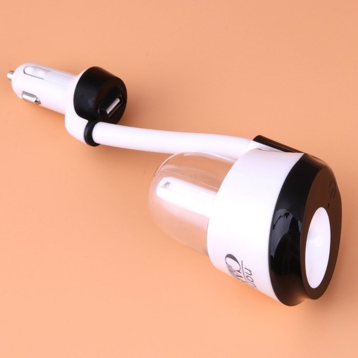 Alloet New Mini USB Car Charger Air Humidifier Diffuser Oil Aroma Mist Purifier (White) N6