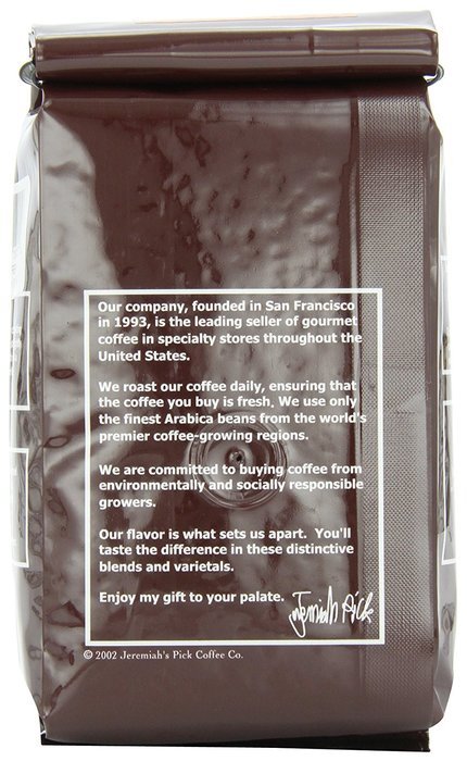 Jeremiah's Pick Coffee French Roast Decaf Whole Bean Coffee, 10-Ounce Bags (Pack of 3) N5