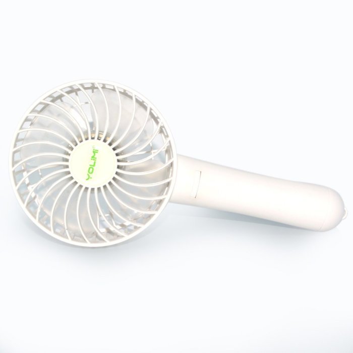 LIPPO Household USB Fan Portable Summer Cooling Fan 2-way Powered Convenient Mini Cooler (Palm-Leaf 183, Black) N13