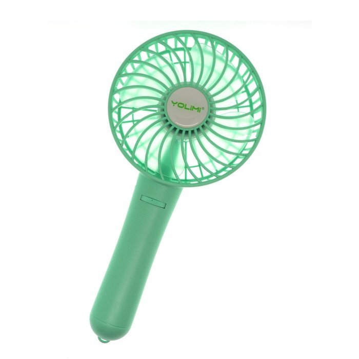 LIPPO Household USB Fan Portable Summer Cooling Fan 2-way Powered Convenient Mini Cooler (Palm-Leaf 183, Black) N16