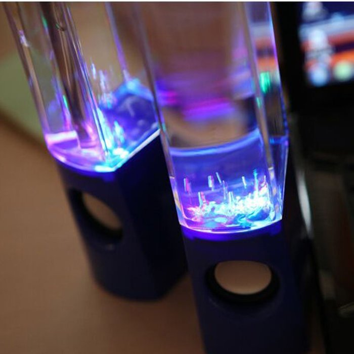 LED Light Dancing Water Show Music Fountain Bass Shock Speakers Amplifier Audio Player For Phones Computer Laptop... N25