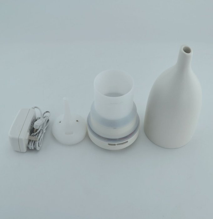 Samyo Ceramic Vase Aromatherapy Essential Oil Purifier Diffuser Air Humidifier (white) N5