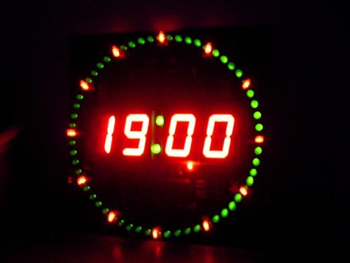 51 Rotating LED Unassembled Electronic Clock Kit DIY Hobby Electronic Kit for Challenge Learning Skill, IQ Development... N7