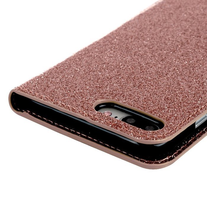 Badalink iPhone 7 Plus Wallet Case (5.5") Stand Flip Case Shiny Glitter PU Leather Case Shockproof Soft TPU Inner... N28
