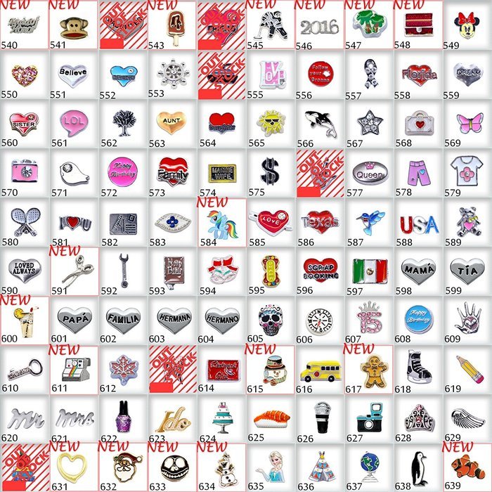 HotBuyKing TM: A Cross Locket With 5 Floating Charms N3