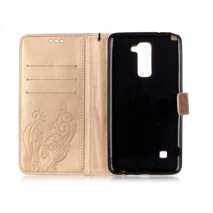 Spritech(TM) Pu Leather Bling Phone Case For LG G Stylo 2 LS775/LG Stylus 2 K520,Handmade Crystal Accessary Flower... N9