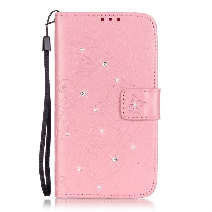 Spritech(TM) Pu Leather Bling Phone Case For LG G Stylo 2 LS775/LG Stylus 2 K520,Handmade Crystal Accessary Flower... N11