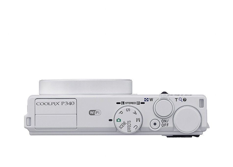 Nikon Coolpix P340 12.2 Mp Wi-fi Cmos Digital Camera with 5x Zoom Nikkor Lens and Full Hd 1080p Video (White) N8