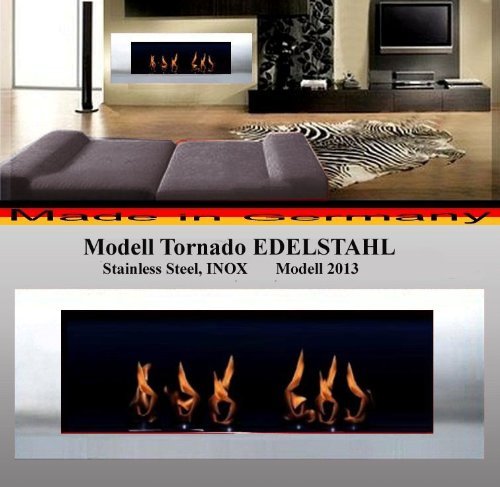 BIO ETHANOL FIRE PLACE MODEL TORNADO (Black) by "Fireplaces Manufacturer Mierzwa (DF-Shopping, Germany)" N2