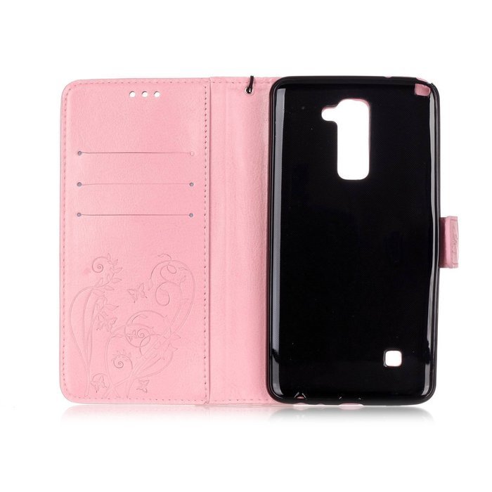 Spritech(TM) Pu Leather Bling Phone Case For LG G Stylo 2 LS775/LG Stylus 2 K520,Handmade Crystal Accessary Flower... N13