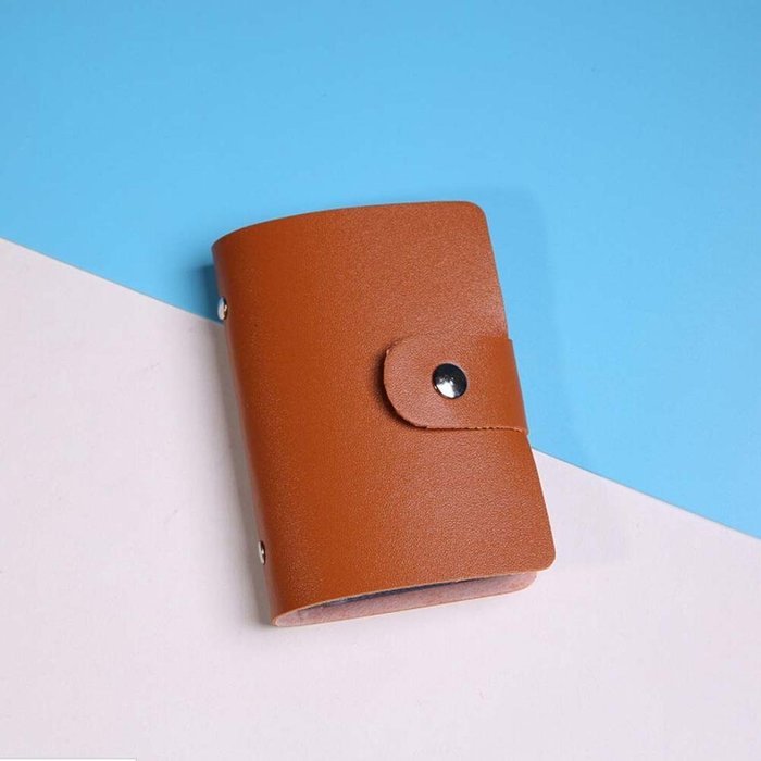 AutumnFall Fashion Leather Credit Card Holder Case Card Holder Wallet Business Card (Hot Pink) N26