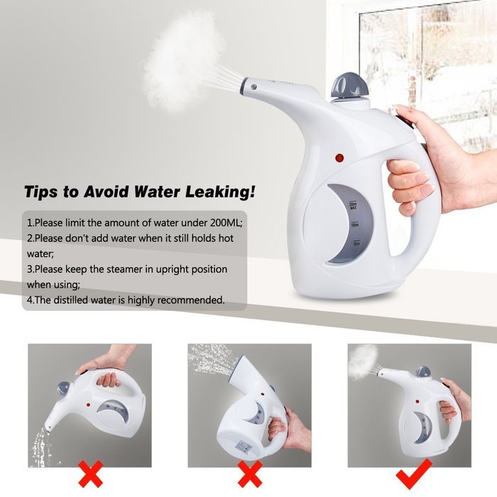 Handheld Steamer Mini Garment Steamer Portable Facial Steamer, Steam Humidifier Handy Vapor Steamer, Iron Steamer... N8