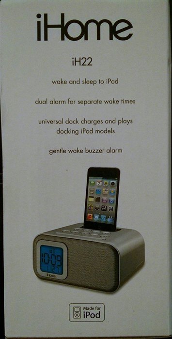 iHome dual alarm clock: wake, sleep and charge your iPod (iH22SX) N3
