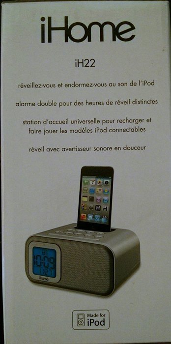 iHome dual alarm clock: wake, sleep and charge your iPod (iH22SX) N4