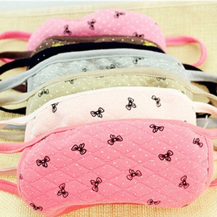 Spritech(TM) 5 Pcs Fashion Warm Cotton Bowknot Deaign Mask Anti Dust Mask Anti-fog Mask Earloop Face Mask Safety... N4