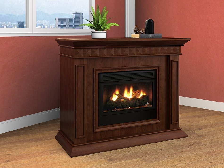 Argo Furniture Alessandra Electric Fireplace, Walnut N11