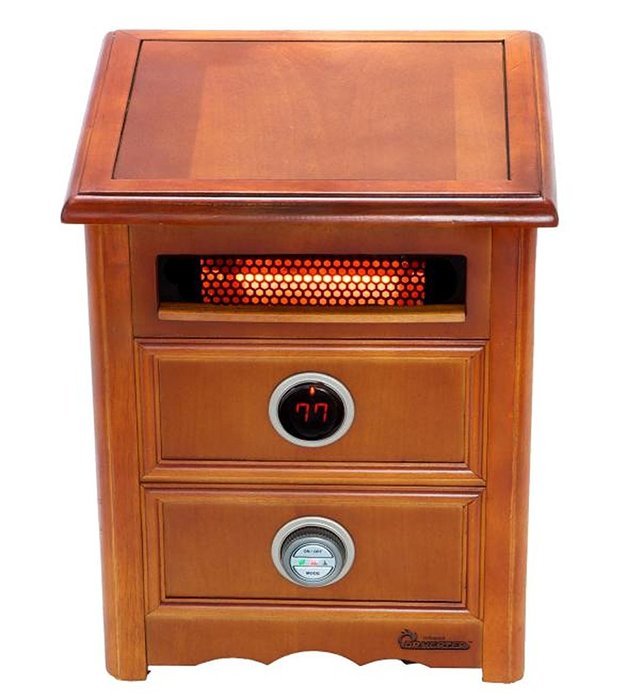Dr. Infrared 1500W Electric Nightstand Heater with Remote (Pair) N3