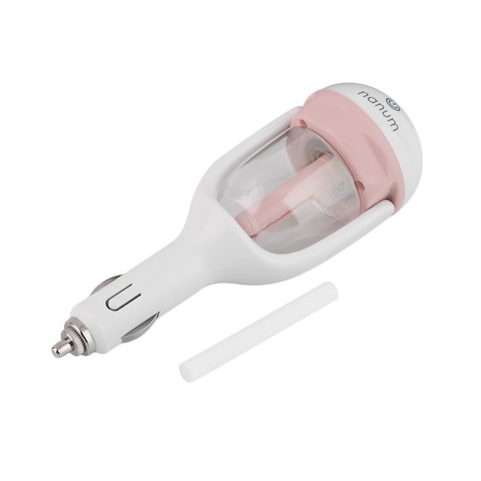ICOCO Nanum Portable Auto Mini Humidifier Air Purifier Diffuser Freshener for Car Travel (Pink) N16