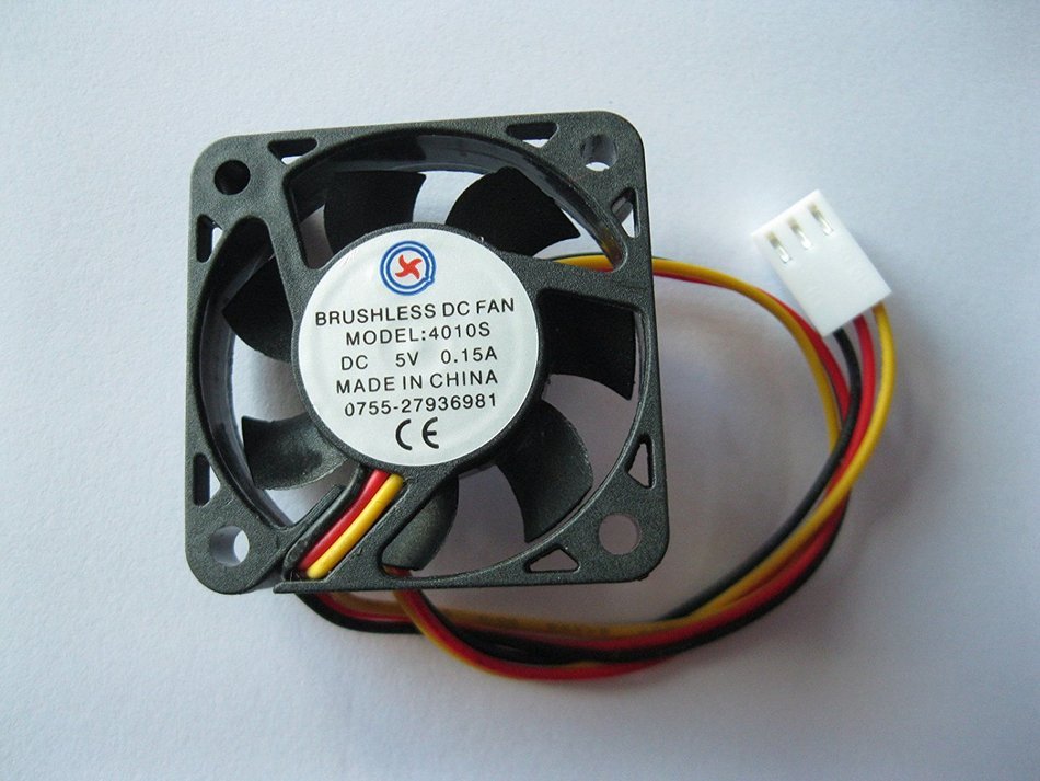 2 pcs Brushless DC Cooling Fan 5V 4010S 7 Blades 3 wire 40x40x10mm Sleeve-bearing Skywalking N2