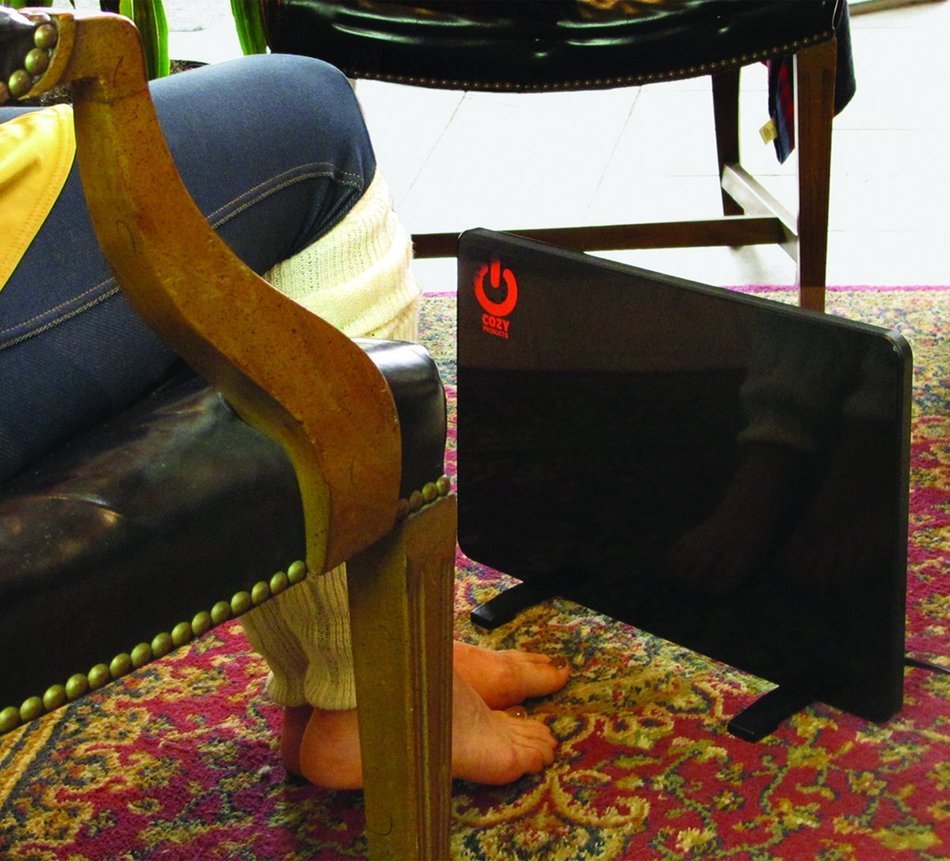 Cozy Products CL-2 Cozy Legs Flat Panel Space Heater Office Desk 200W, Black N4