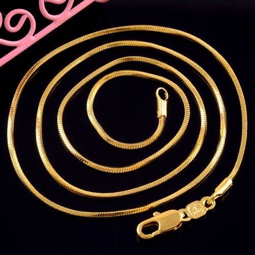 Charming Hot Sale 14k Gold Filled 17" Chain Link Necklace Charms Gift N2