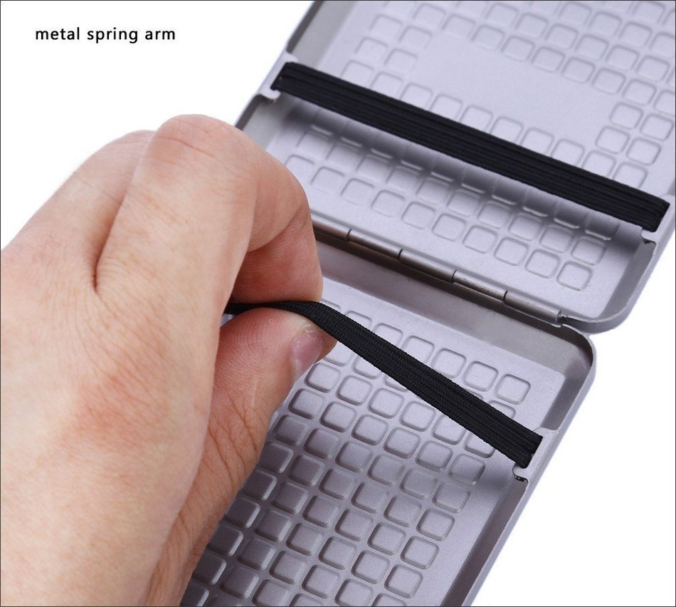 SymWell(TM) EDC Gear Box 90mm Pure Titanium Compression Resistance 20-Cigarette Case with Metal Spring Arm Anti-rust... N6