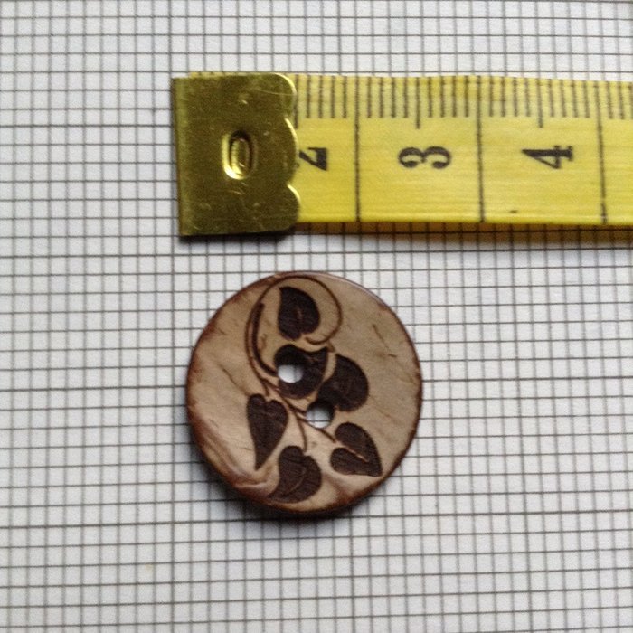 Coconut shell buttons 'Wood of Beauty' N2