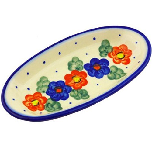 Ceramika Bona H2983G Polish Pottery Ceramic Condiment Dish Hand Painted, 6-Inch