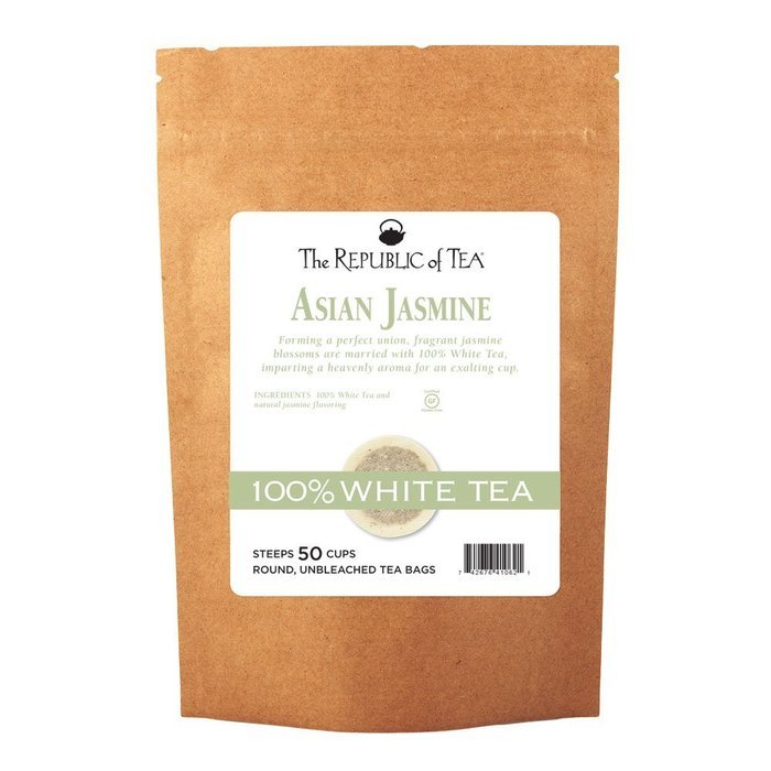 The Republic of Tea, Asian Jasmine White Tea, 50-Count N18