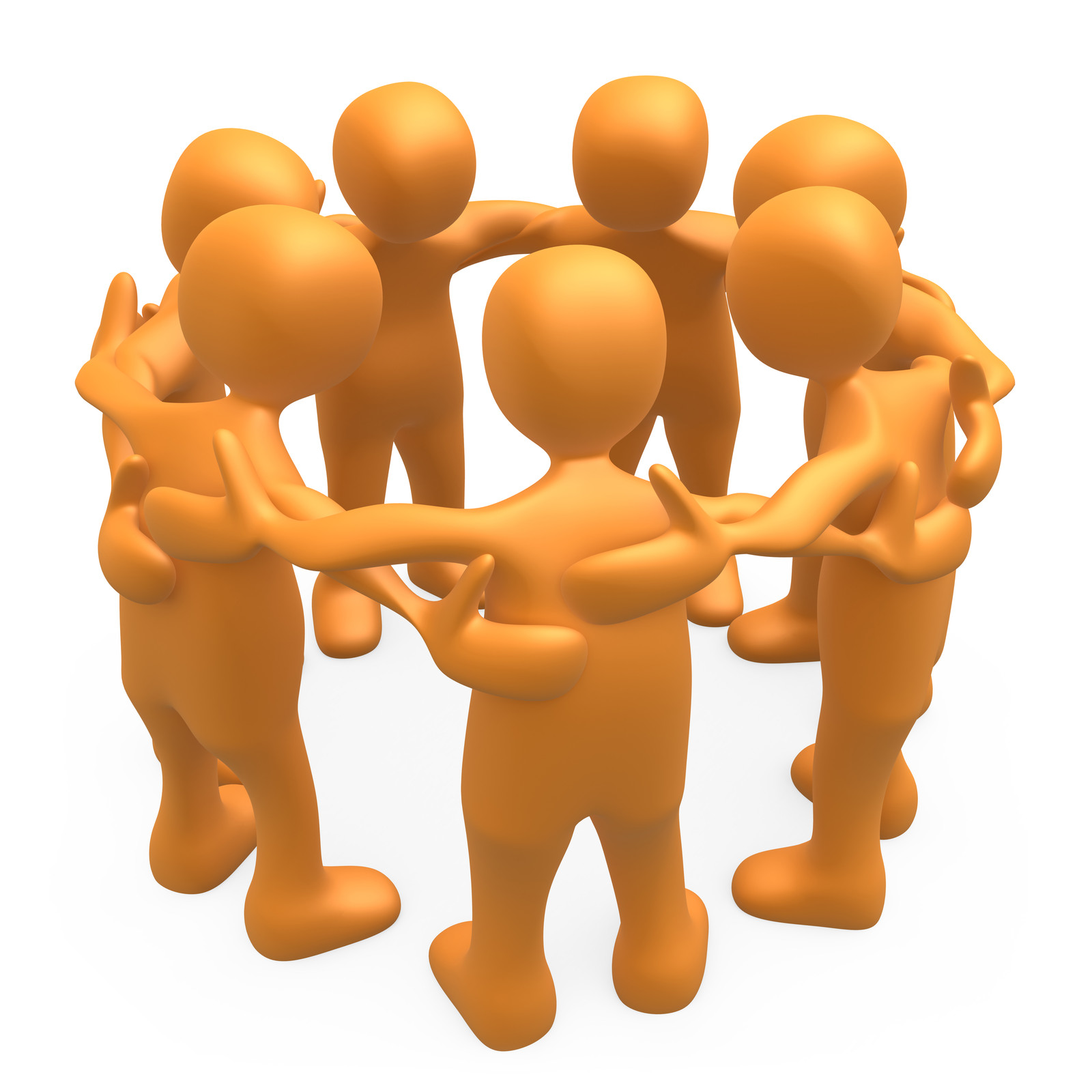 Team Huddle Drawing Free Image Download
