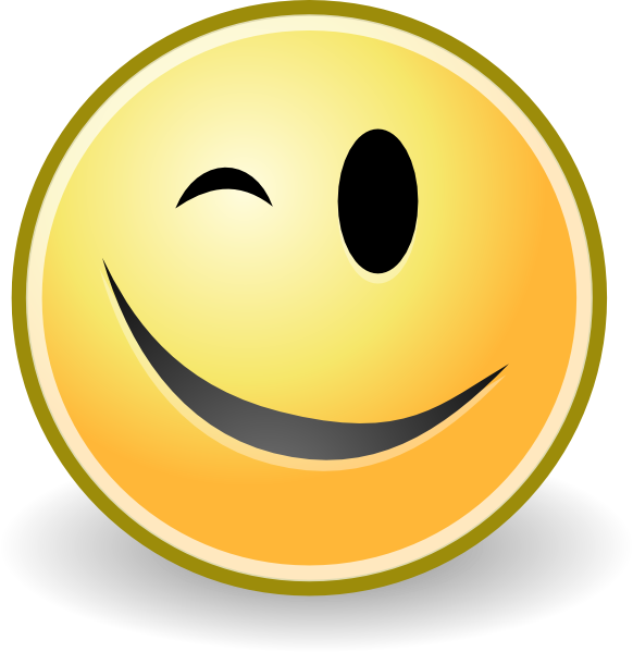 Winking Smiley Face Clip Art N6 free image download