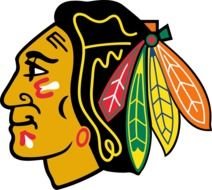 Chicago Blackhawks face Logo drawing