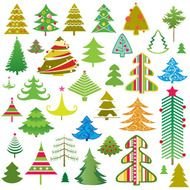 Cartoon Christmas Tree Vector Art