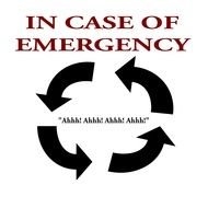 In Case Of Emergency as a graphic illustration