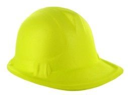 yellow helmet on a white background