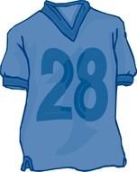 Football Jersey Clip Art drawing