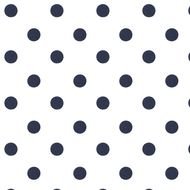 Navy And White Polka Dots