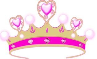 Pink Princess Crown Clip Art drawing