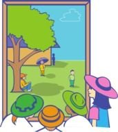 Looking Out Window Clip Art N3