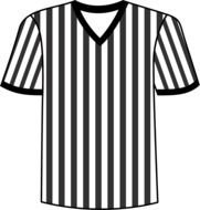 painted soccer referee t-shirt