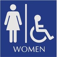 Handicap Bathroom Sign
