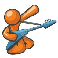 Orange Guitar Clip Art