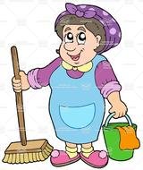 Cleaning Lady Cartoon N2